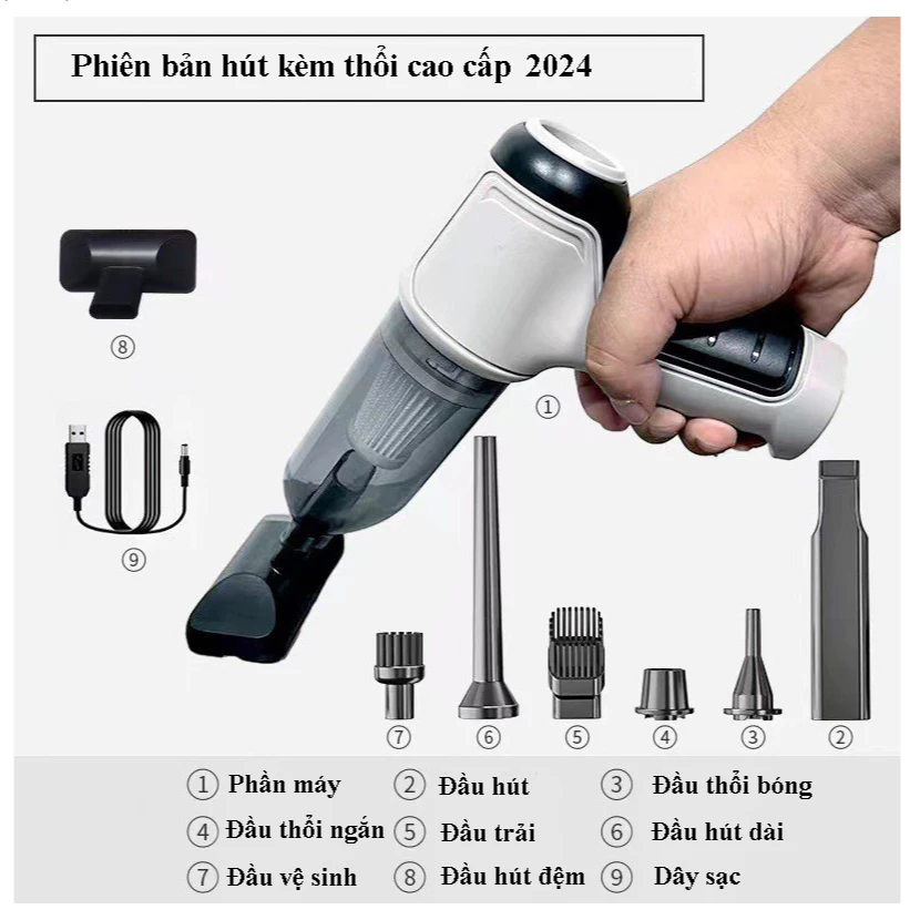 Top 4 máy hút bụi cầm tay mini dưới 200K tốt nhất hiện nay kyto (2)