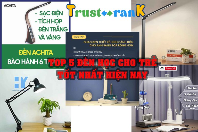 Top 5 đèn học chống cận cho trẻ tốt nhất hiện nay