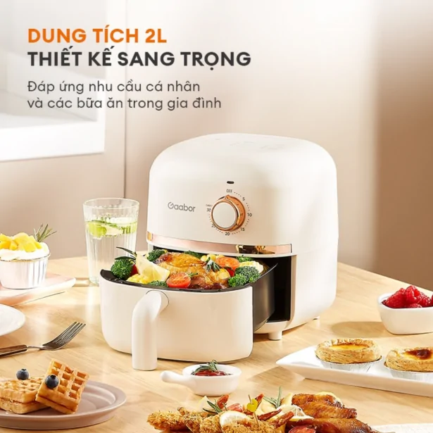 nồi chiên không dầu Gaabor 2L AF20M-YE01S