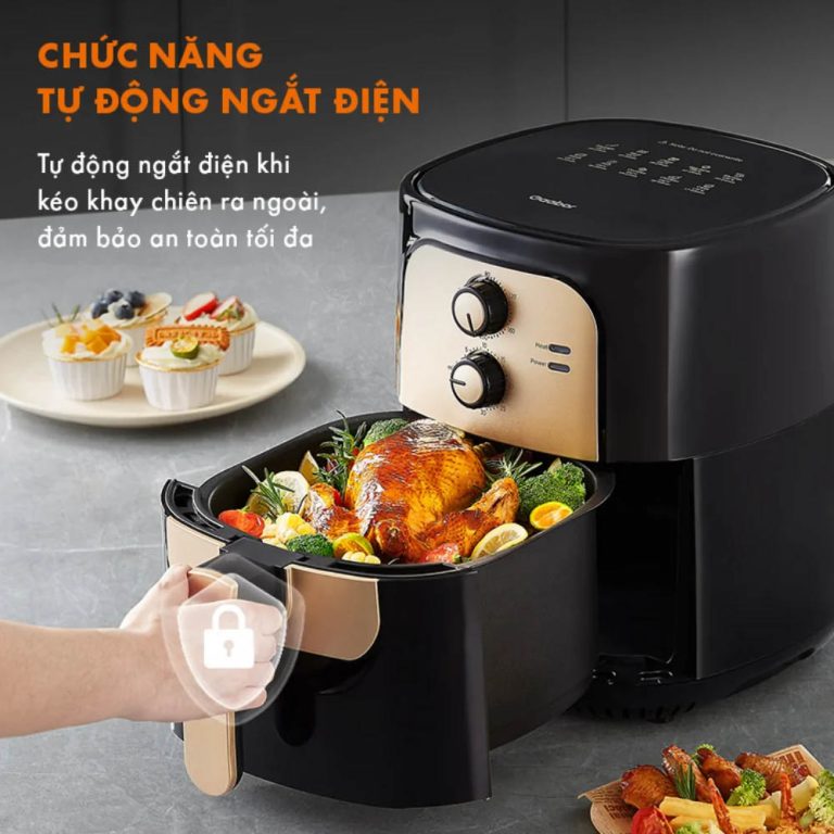 nồi chiên không dầu Gaabor 6.5L có tốt không
